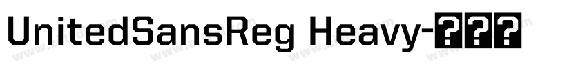 UnitedSansReg Heavy字体转换